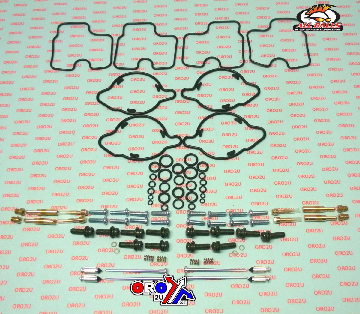 All Balls Racing Carburetor Rebuild Kit 93-96 Hon Cbr1000f, Allballs 26-1614 Road