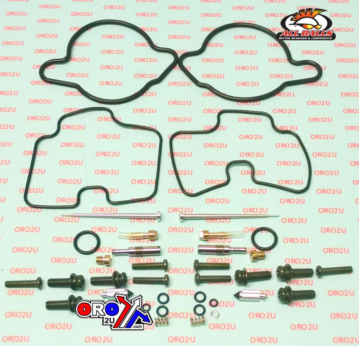 All Balls Racing Carburetor Rebuild Kit 98-05 Hon Vtr1000f, Allballs 26-1615 Road