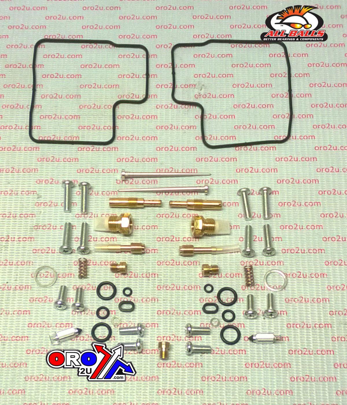 All Balls Racing Carburetor Rebuild Kit 95-96 Hon Vt1100c, Allballs 26-1619 Road