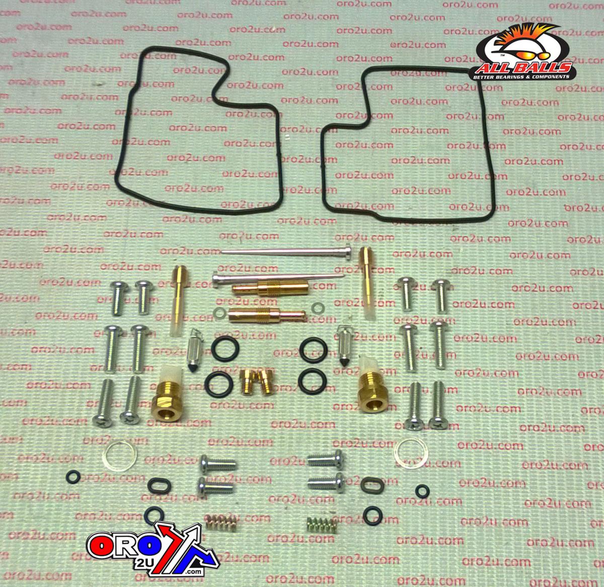 All Balls Racing Carburetor Rebuild Kit 98-03 Hon Vt1100c, Allballs 26-1621 Road