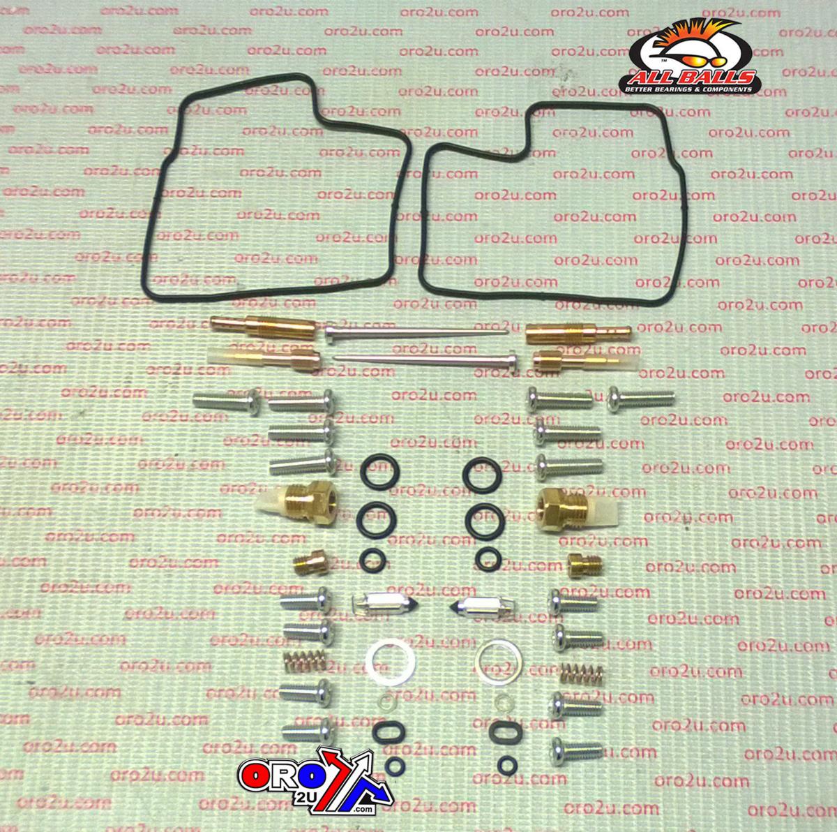 All Balls Racing Carburetor Rebuild Kit 98-99 Hon Vt1100c, Allballs 26-1624 Road