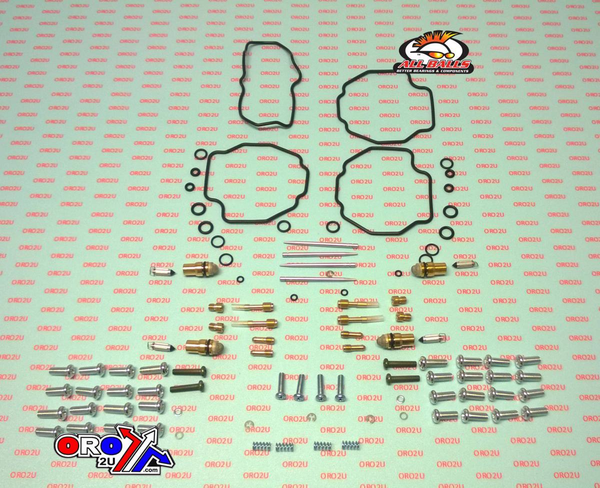 All Balls Racing Carburetor Rebuild Kit 06-07 Yam VMX12 V-max, Allballs 26-1640 Road