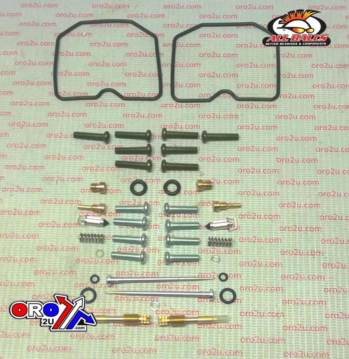 All Balls Racing Carburetor Rebuild Kit 87-09 Kaw EX500 Ninja, Allballs 26-1646 Road