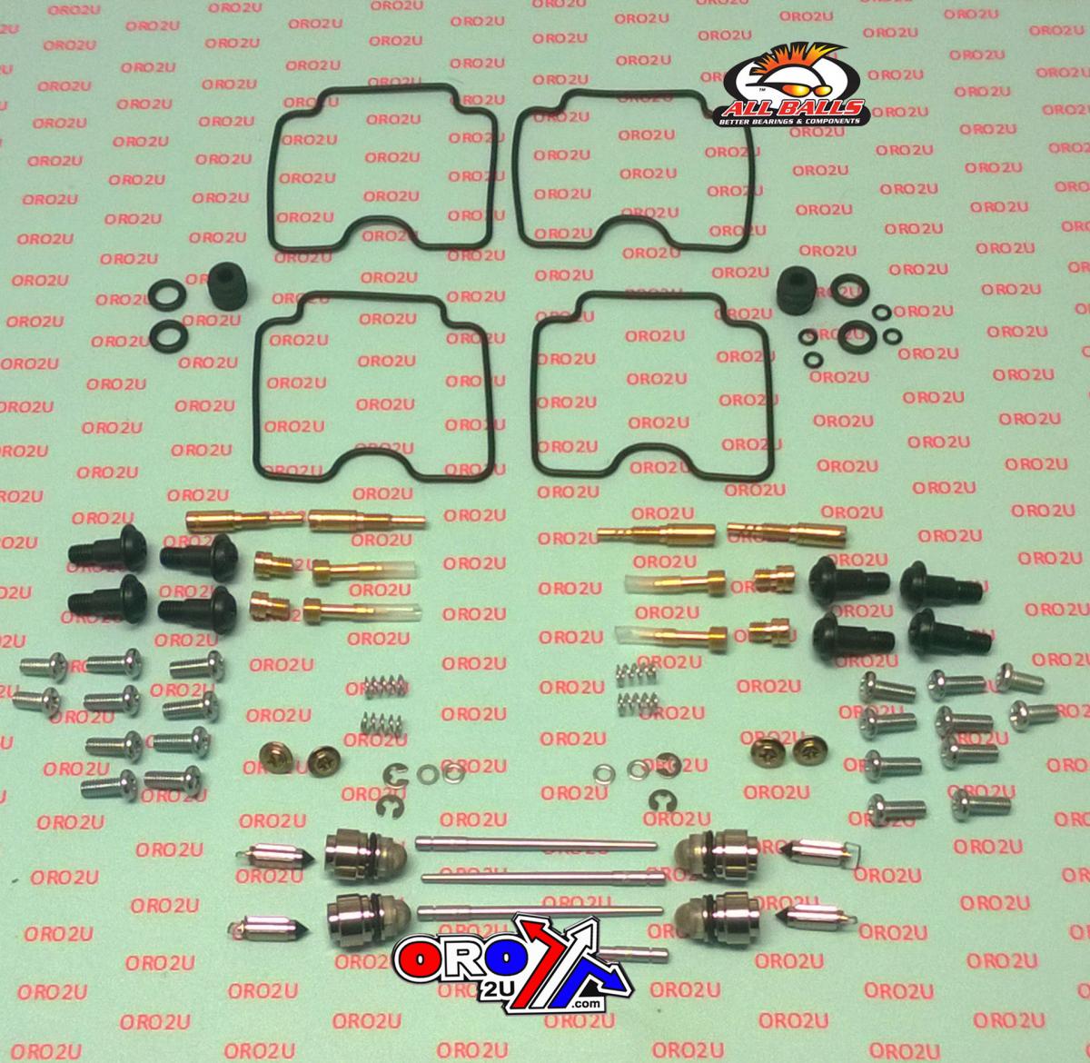All Balls Racing Carburetor Rebuild Kit 00-08 Kaw ZX600 Zzr/zx-6r, Allballs 26-1647 Road