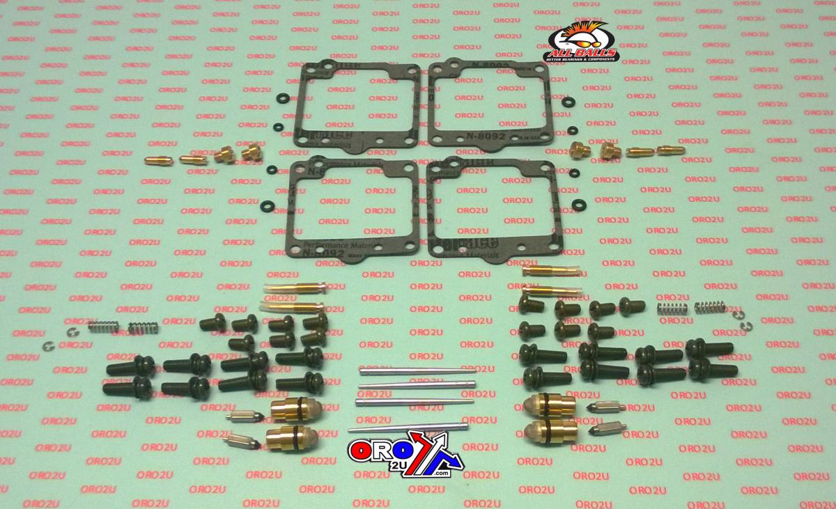 All Balls Racing Carburetor Rebuild Kit 82-05 Kaw Kz1000p, Allballs 26-1651 Road