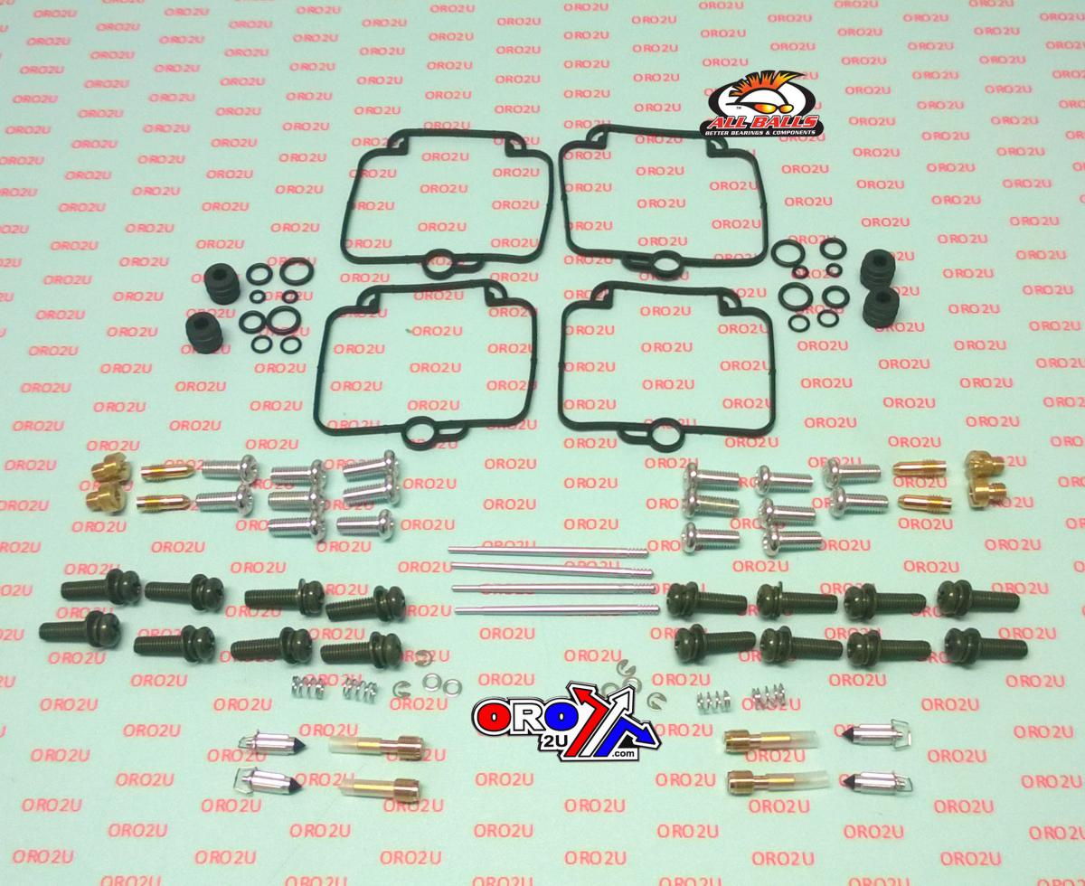 All Balls Racing Carburetor Rebuild Kit 90-96 Suz GSX600F Katana, Allballs 26-1665 Road