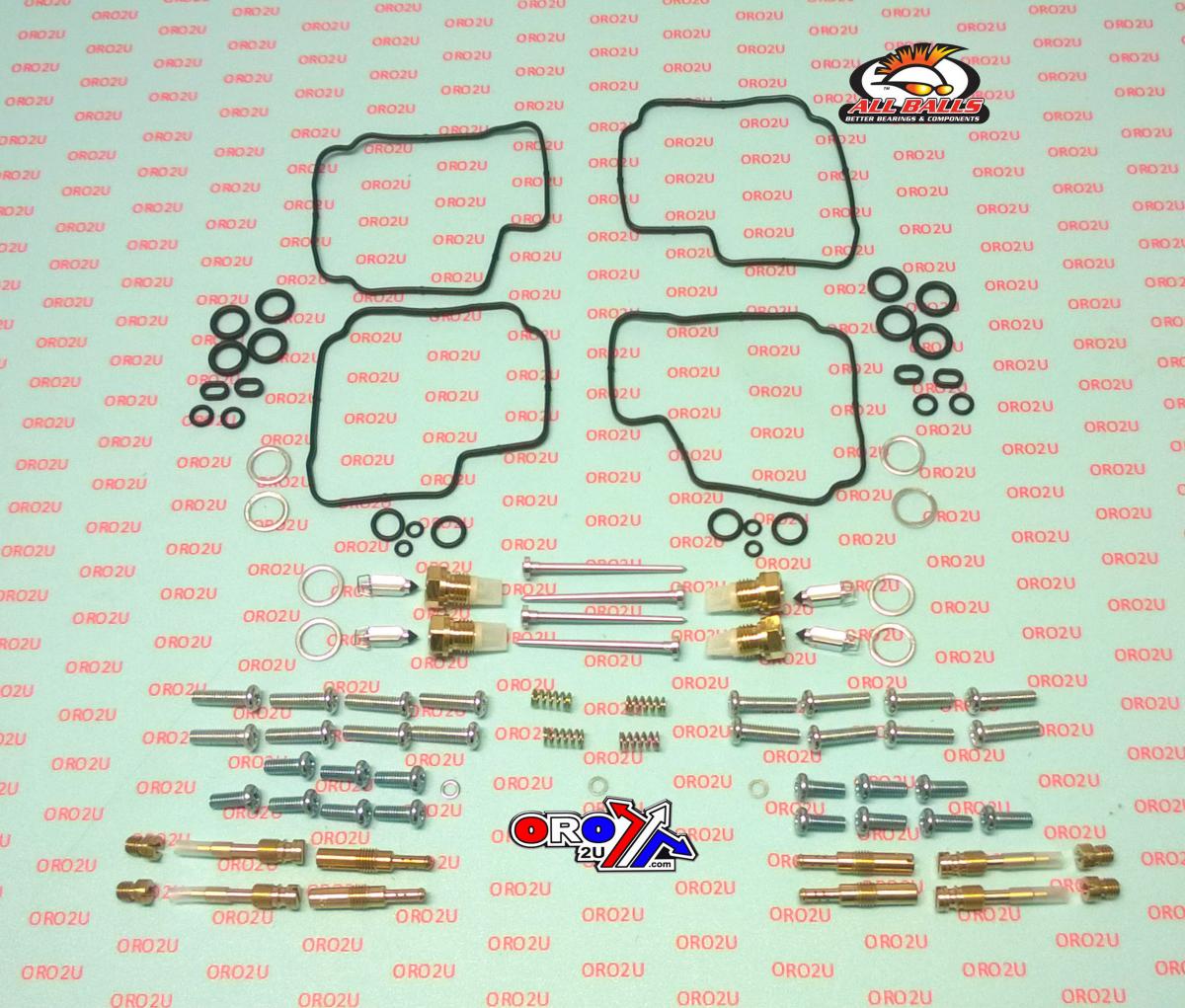All Balls Racing Carburetor Rebuild Kit 87-89 Hon CBR600F, Allballs 26-1668 Road