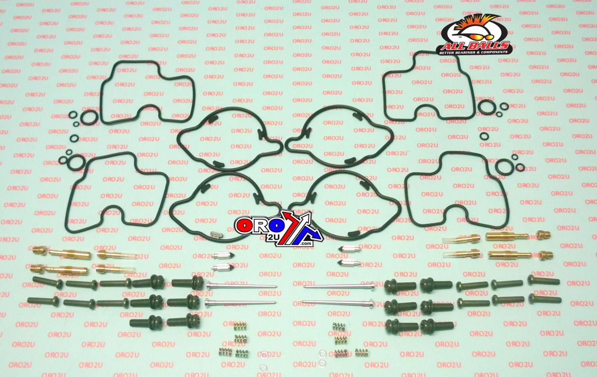 All Balls Racing Carburetor Rebuild Kit 95-96 Hon Cbr600f3, Allballs 26-1669 Road