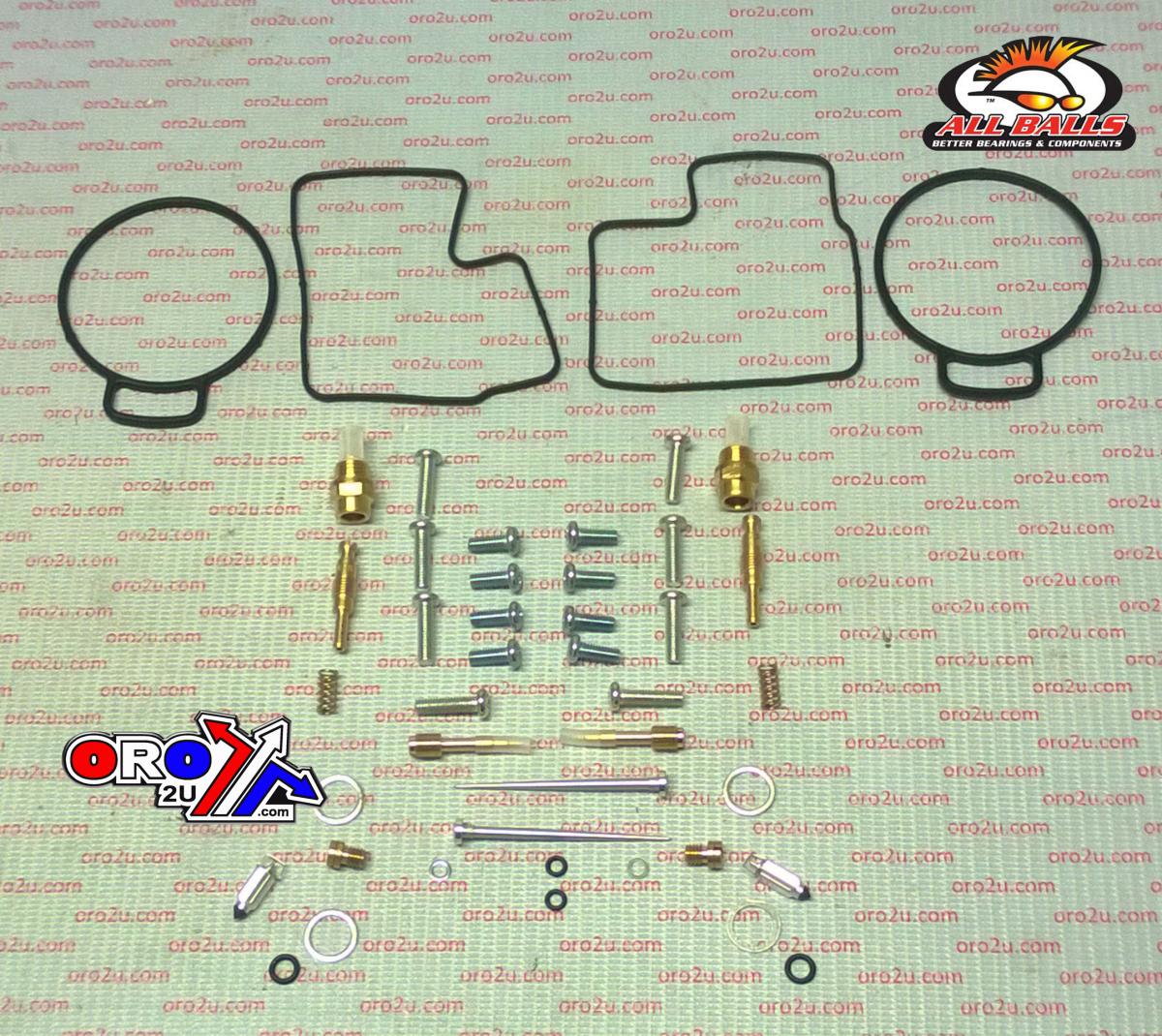 All Balls Racing Carburetor Rebuild Kit 88-91 Hon Gl1500 Goldwing, Allballs 26-1671 Road