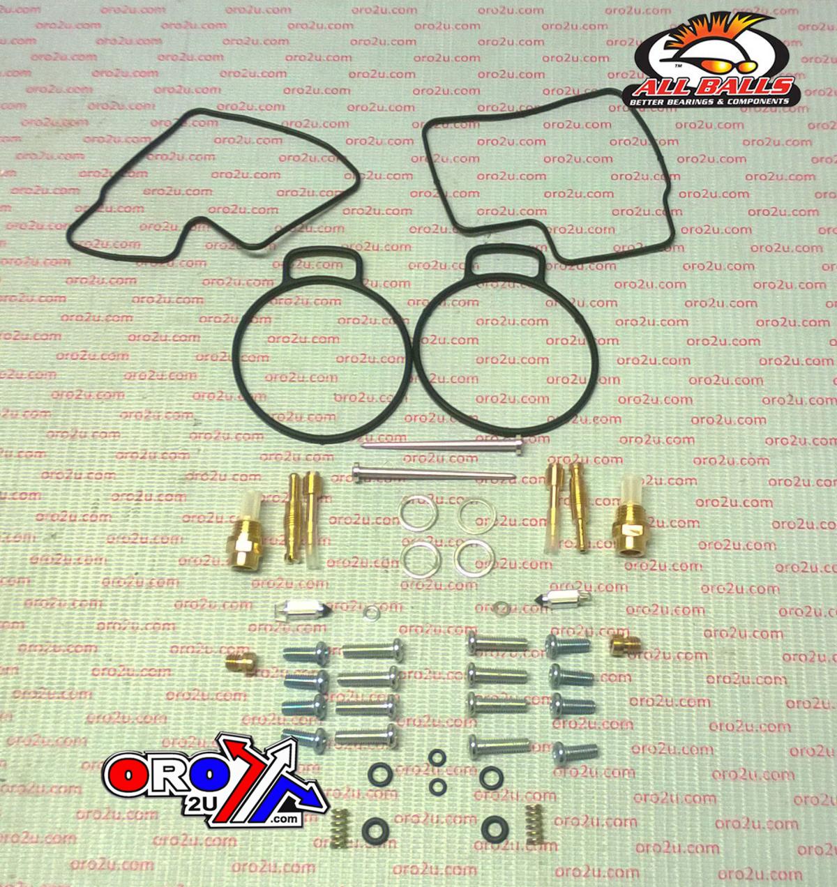 All Balls Racing Carburetor Rebuild Kit 92-00 Hon Gl1500 Goldwing, Allballs 26-1672 Road