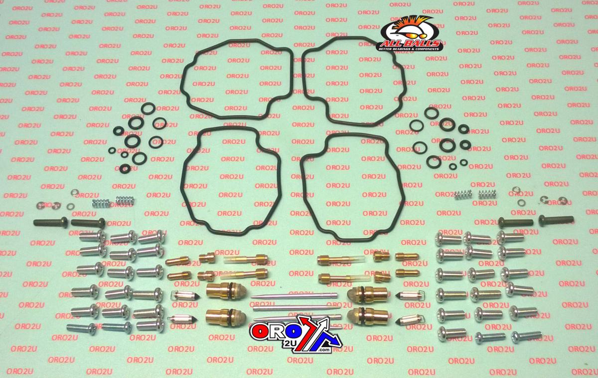All Balls Racing Carburetor Rebuild Kit 85-92 Yam VMX12 V-max, Allballs 26-1676 Road