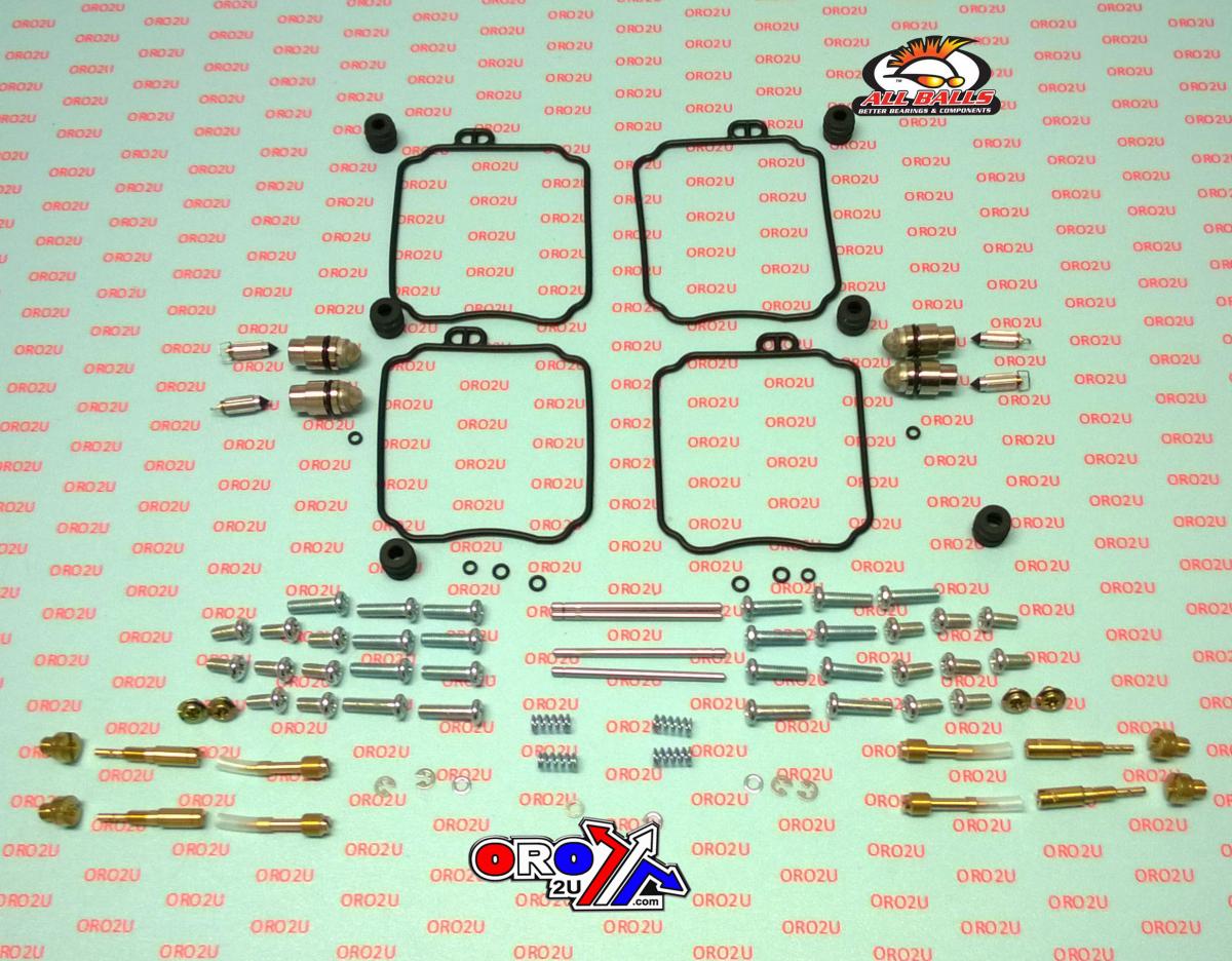 All Balls Racing Carburetor Rebuild Kit 92-98 Yam XJ600 Seca 92-98, Allballs 26-1678 Road