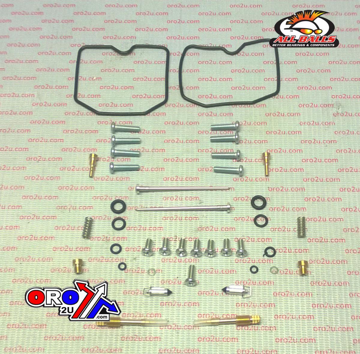 All Balls Racing Carburetor Rebuild Kit 90-96 Kaw EN500 Vulcan, Allballs 26-1684 Road
