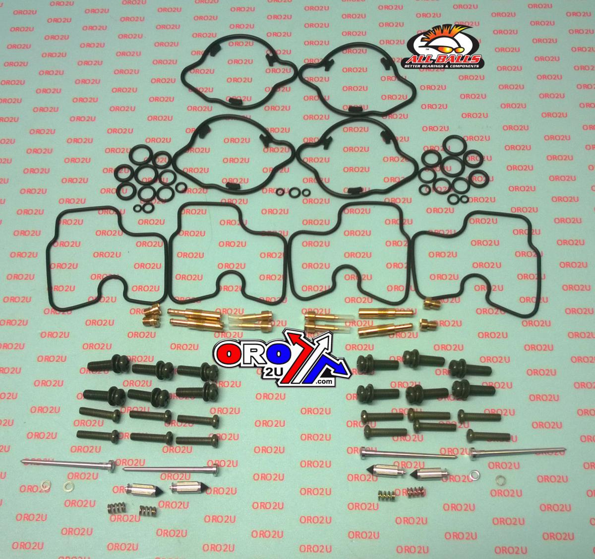 All Balls Racing Carburetor Rebuild Kit 04-06 Hon CB600F Hornet, Allballs 26-1688 Road