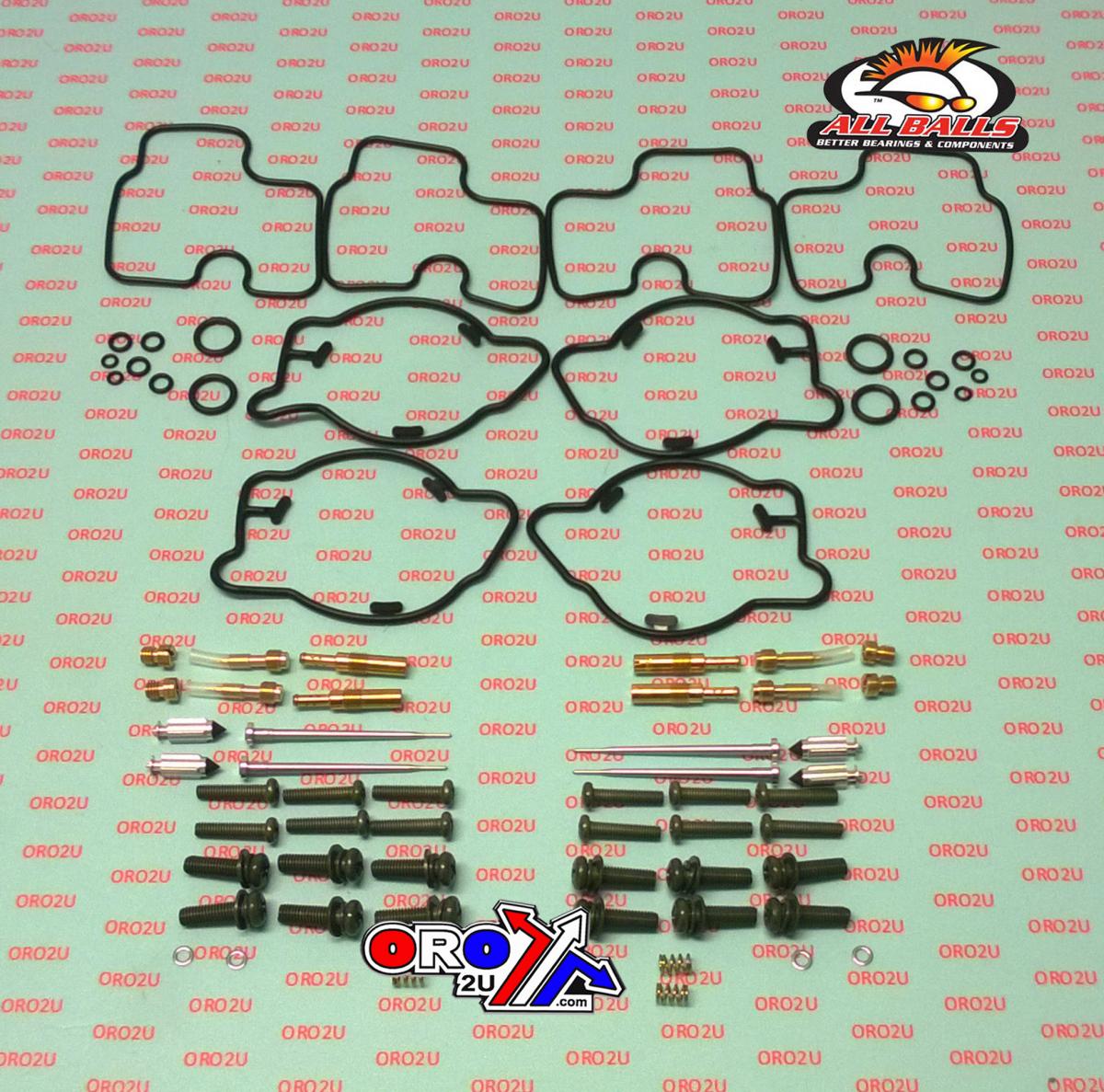 All Balls Racing Carburetor Rebuild Kit 97-98 Hon Cbr11ooxx Blackbird, Allballs 26-1689 Road