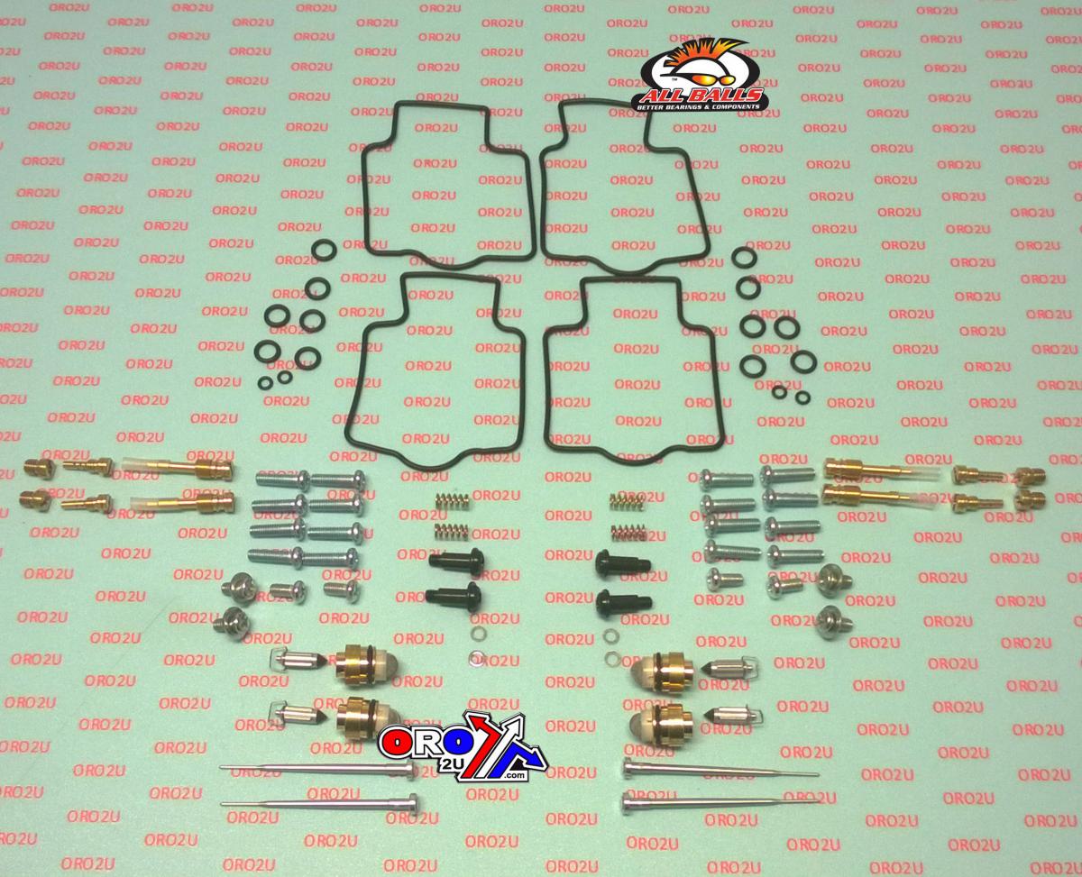 All Balls Racing Carburetor Rebuild Kit 96-03 Kaw ZX750 Zx7r Ninja, Allballs 26-1696 Road