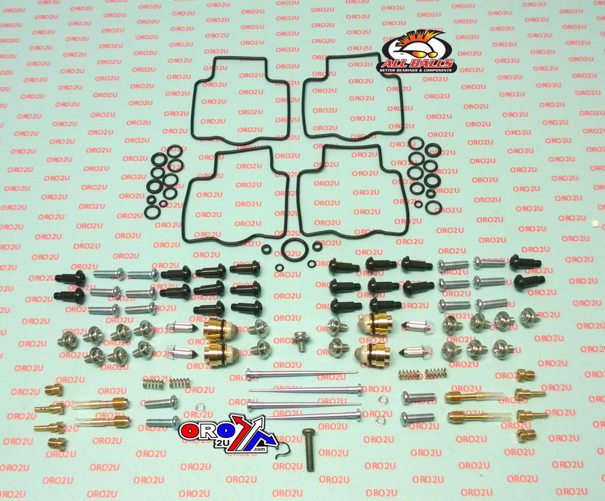 All Balls Racing Carburetor Rebuild Kit 98-99 Kaw ZX900 Zx9r Ninja, Allballs 26-1697 Road