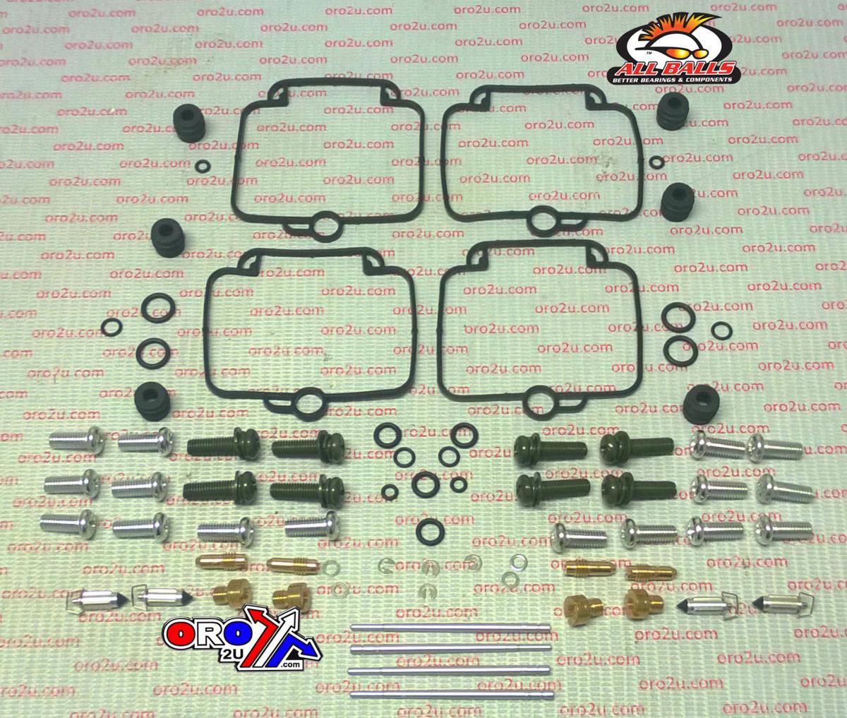 All Balls Racing Carburetor Rebuild Kit 91-93 Suz GSF400 Bandit, Allballs 26-1715 Road