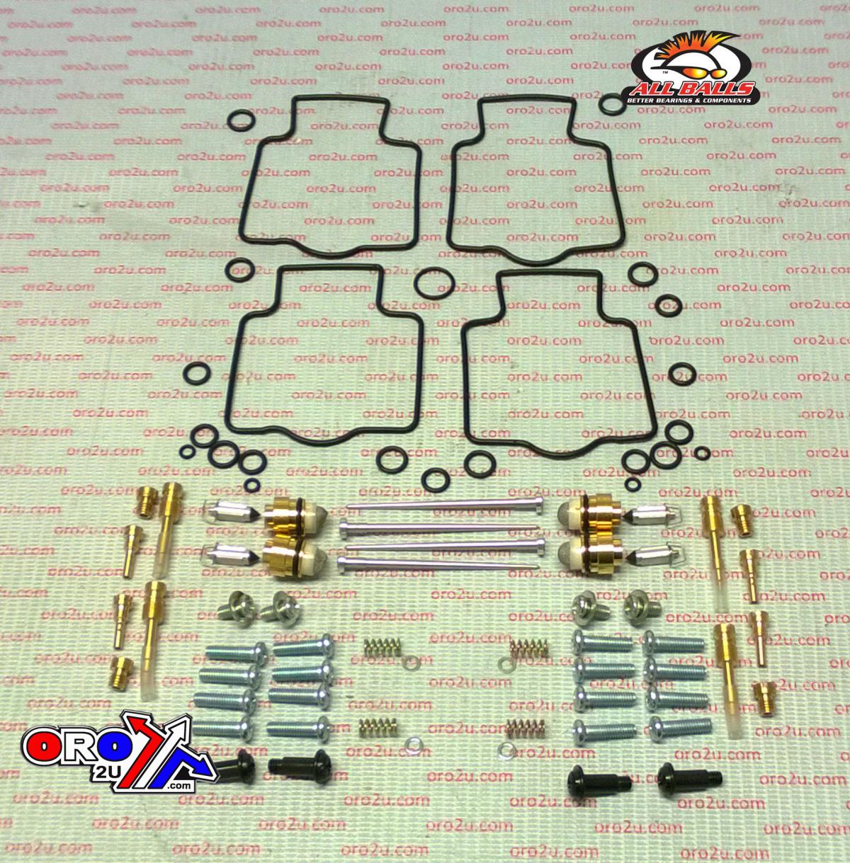All Balls Racing Carburetor Rebuild Kit 02-05 Kaw Zzr1200, Allballs 26-1717 Road