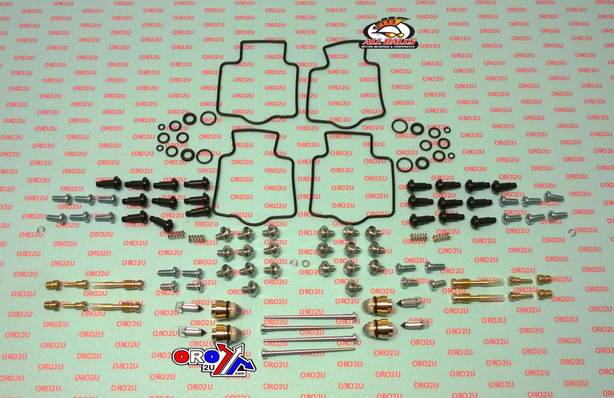 All Balls Racing Carburetor Rebuild Kit 91-93 Kaw Zx1100c ZX11 Ninja, Allballs 26-1721 Road
