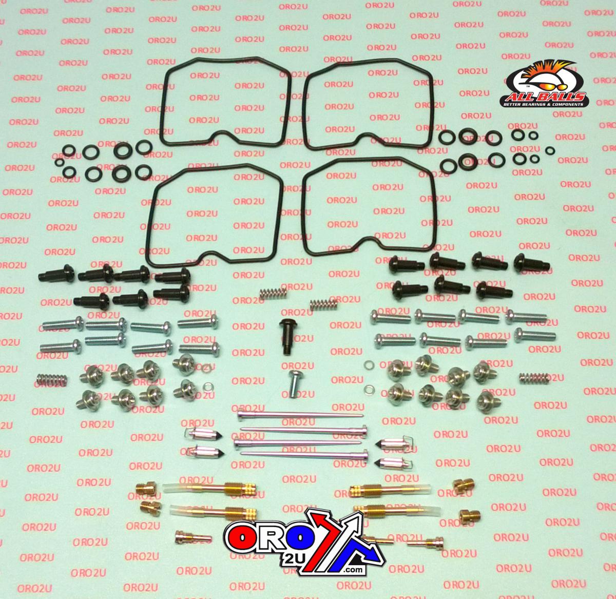 All Balls Racing Carburetor Rebuild Kit 87-90 Kaw ZX750 750r Ninja, Allballs 26-1724 Road
