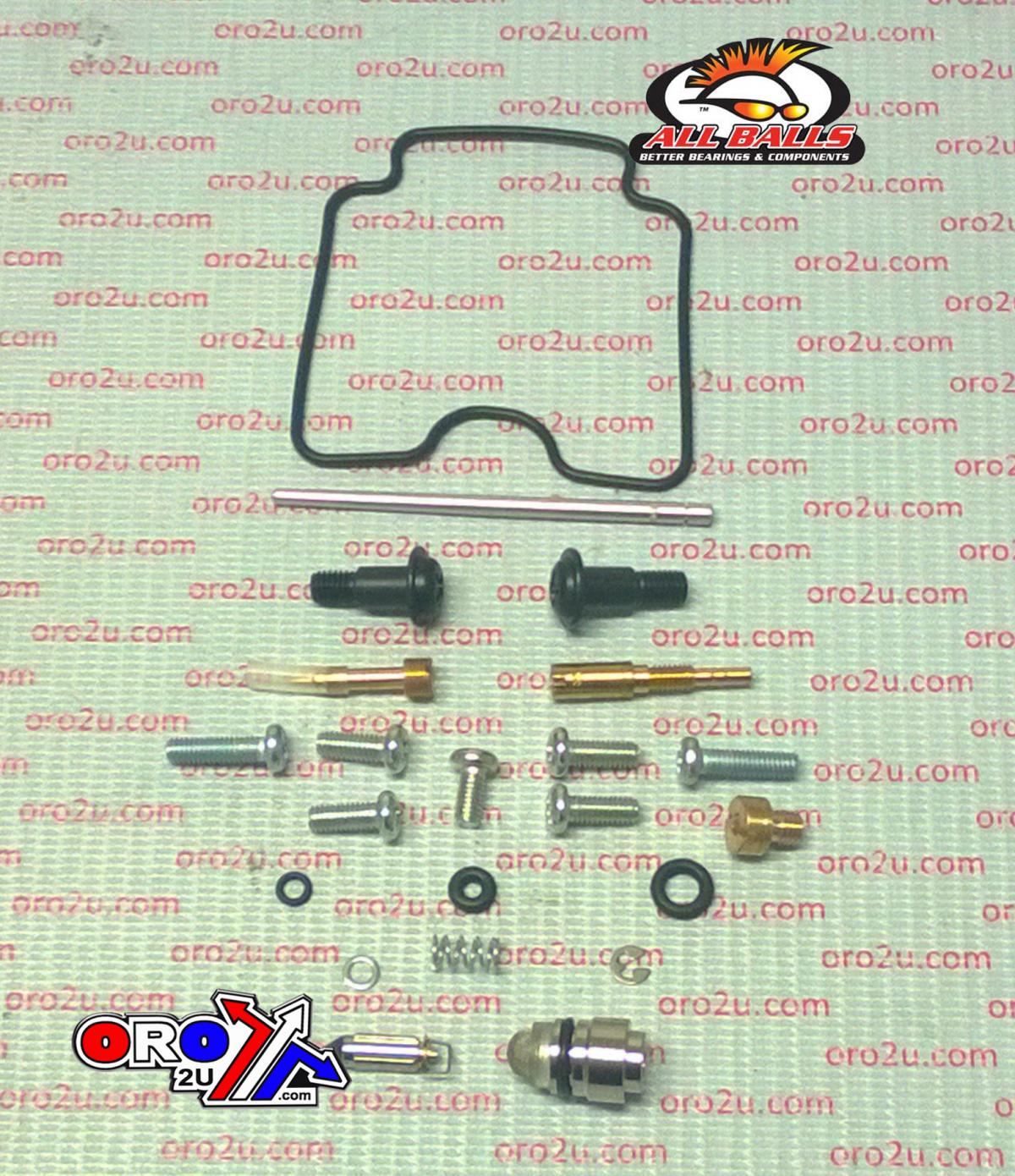All Balls Racing Carburetor Rebuild Kit 04-07 Yam Xv1700 Road Star, Allballs 26-1726 Road