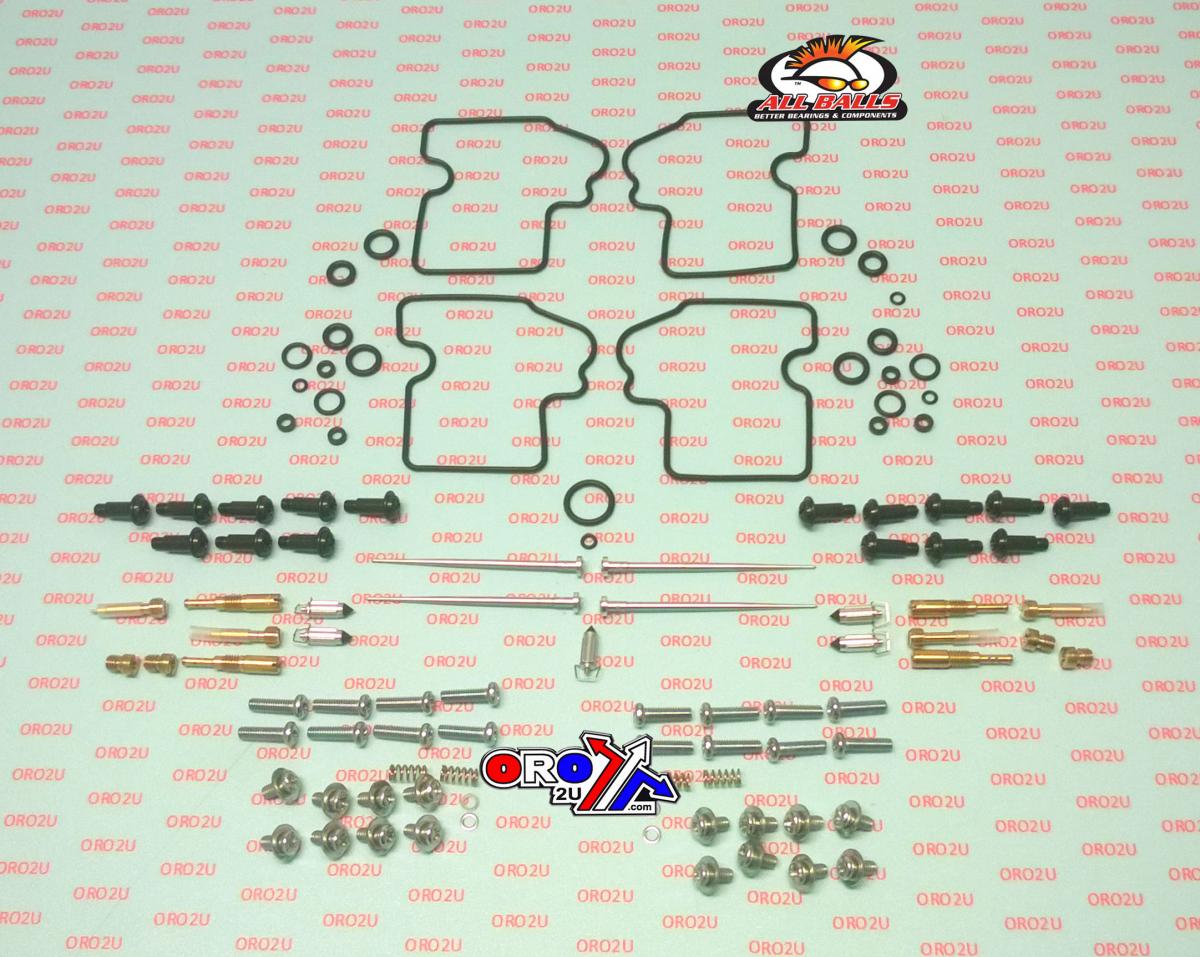 All Balls Racing Carburetor Rebuild Kit 00-01 Kaw ZX900 Zx9r Ninja, Allballs 26-1733 Road