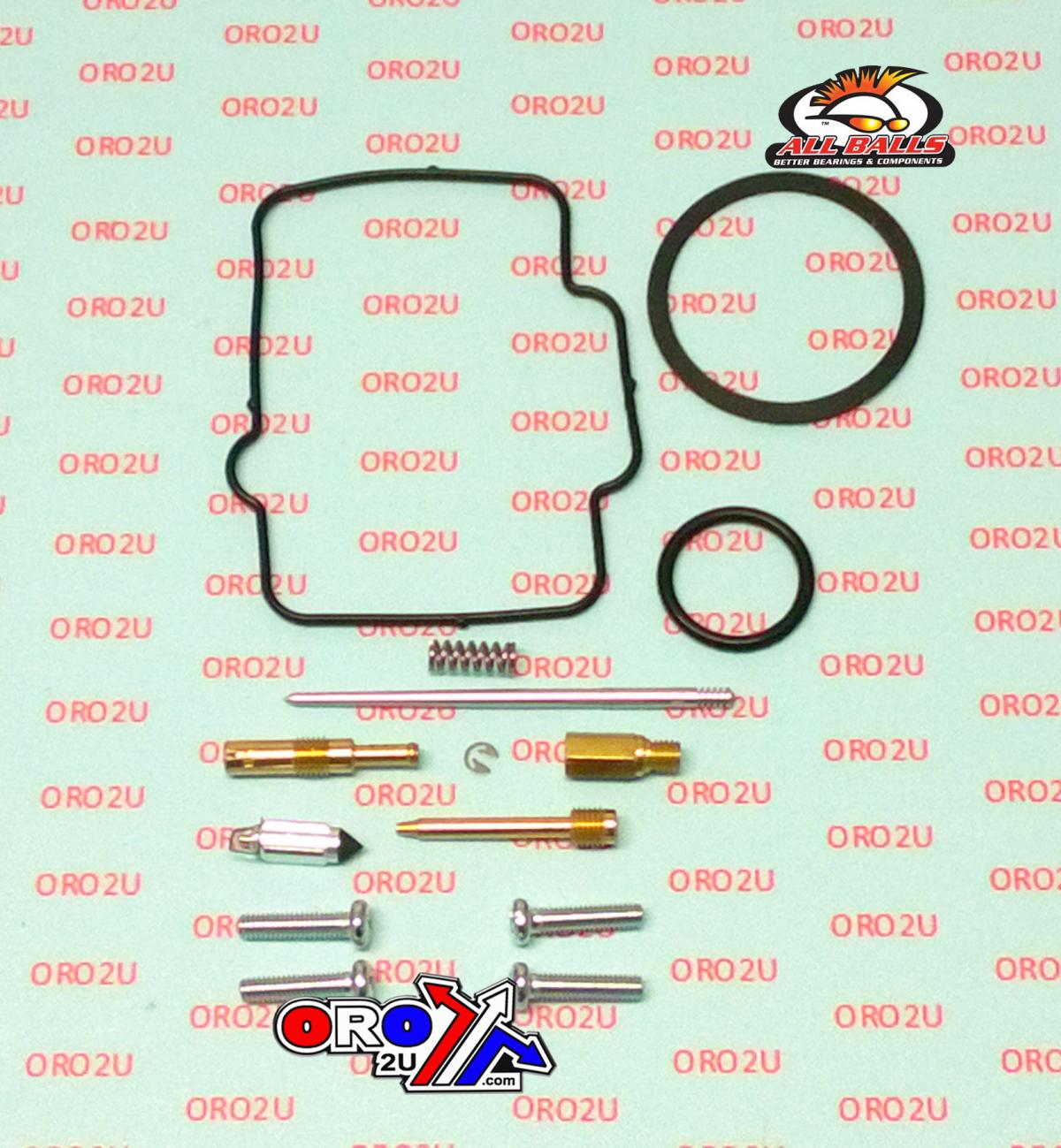 All Balls Racing Carburetor Rebuild Kit 1986 Hon CR125R, Allballs 26-1737 Dirt