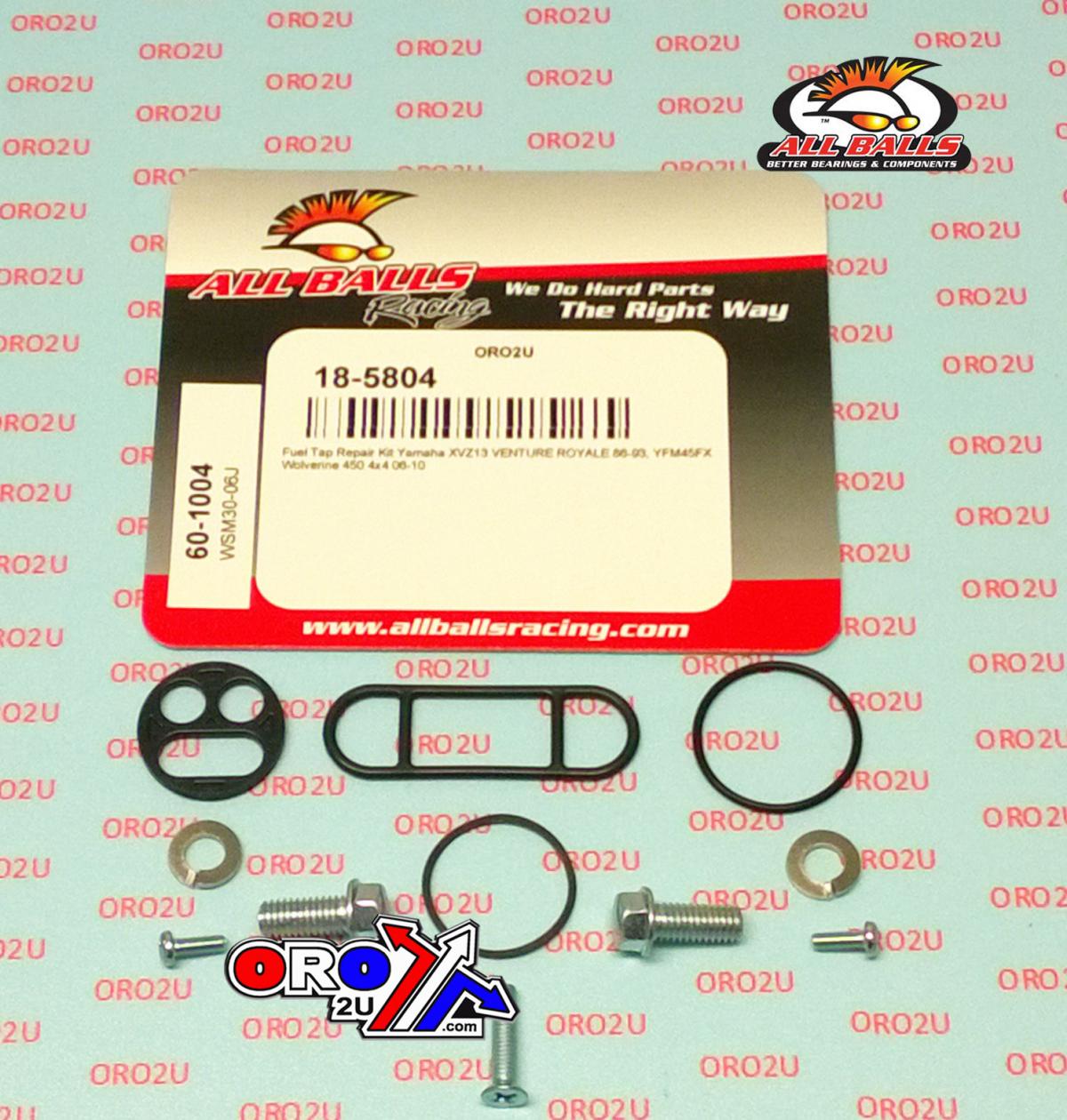 All Balls Racing Fuel Tap Repair Kit Allballs, Allballs 60-1004 Yamaha FZR600/xvz1300 YFM450