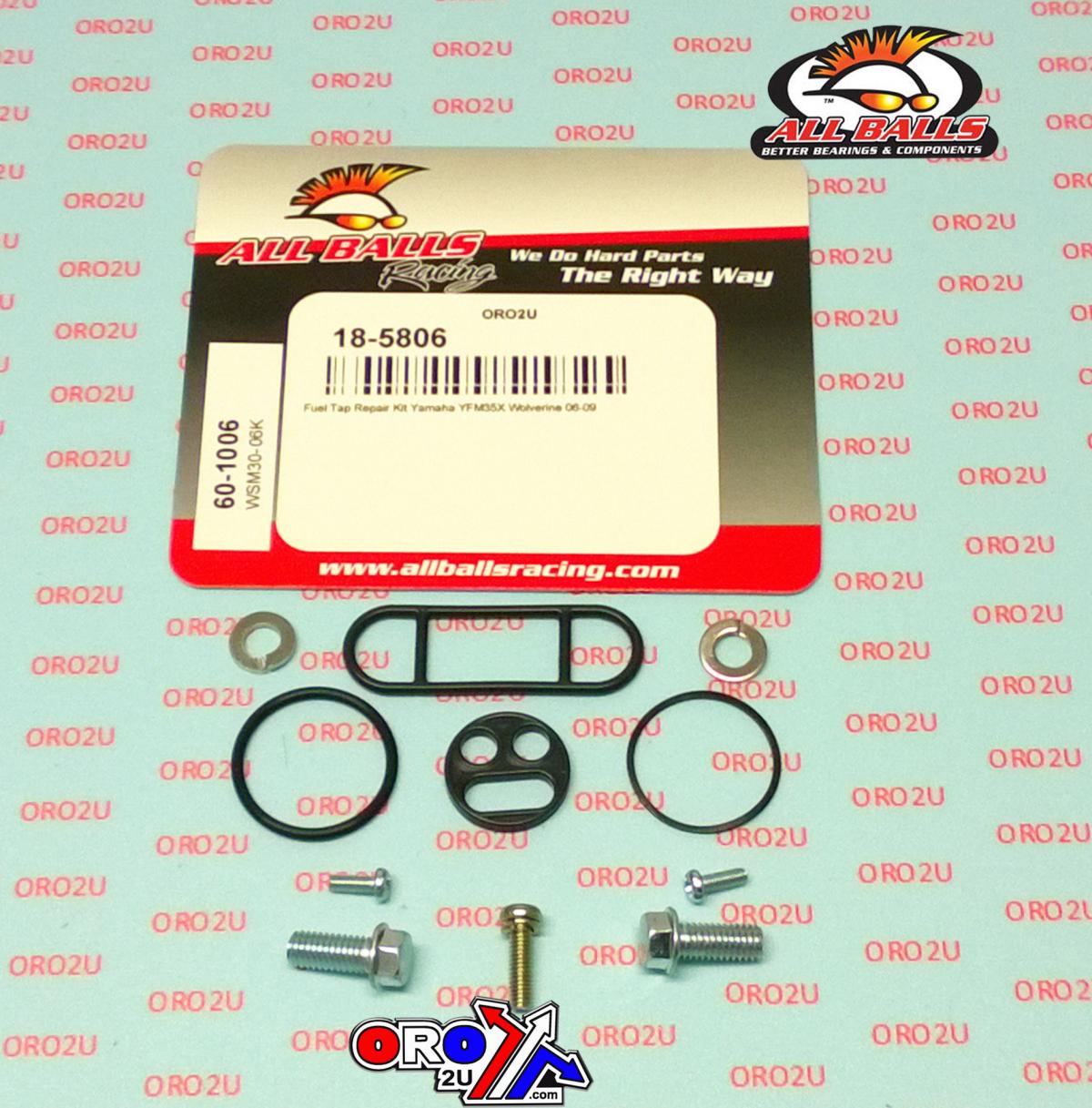 All Balls Racing Fuel Tap Repair Kit Allballs, Allballs 60-1006 YFM350 06-09