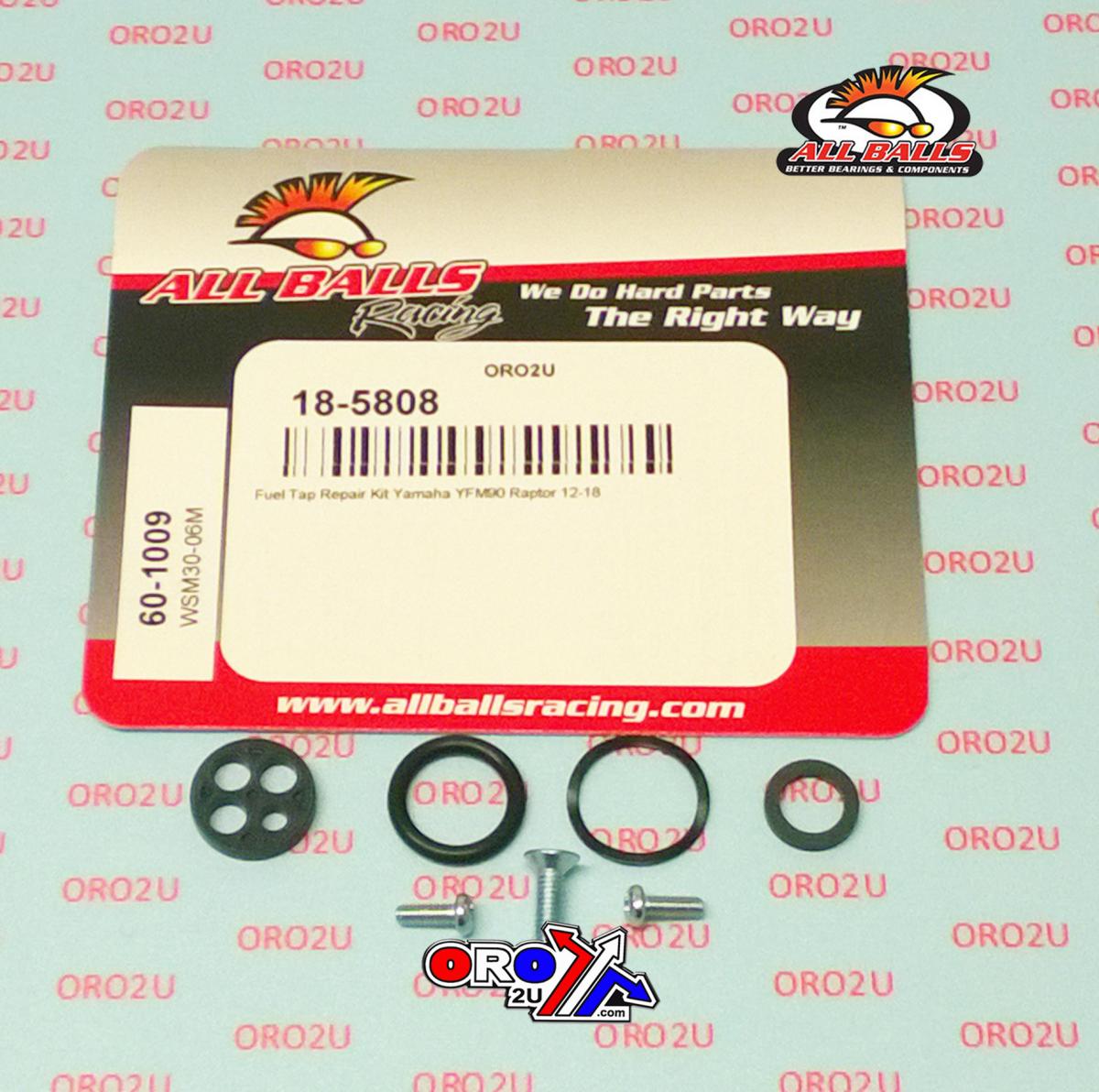 All Balls Racing Fuel Tap Repair Kit Allballs, Allballs 60-1009 Yamaha YFM90 12-22