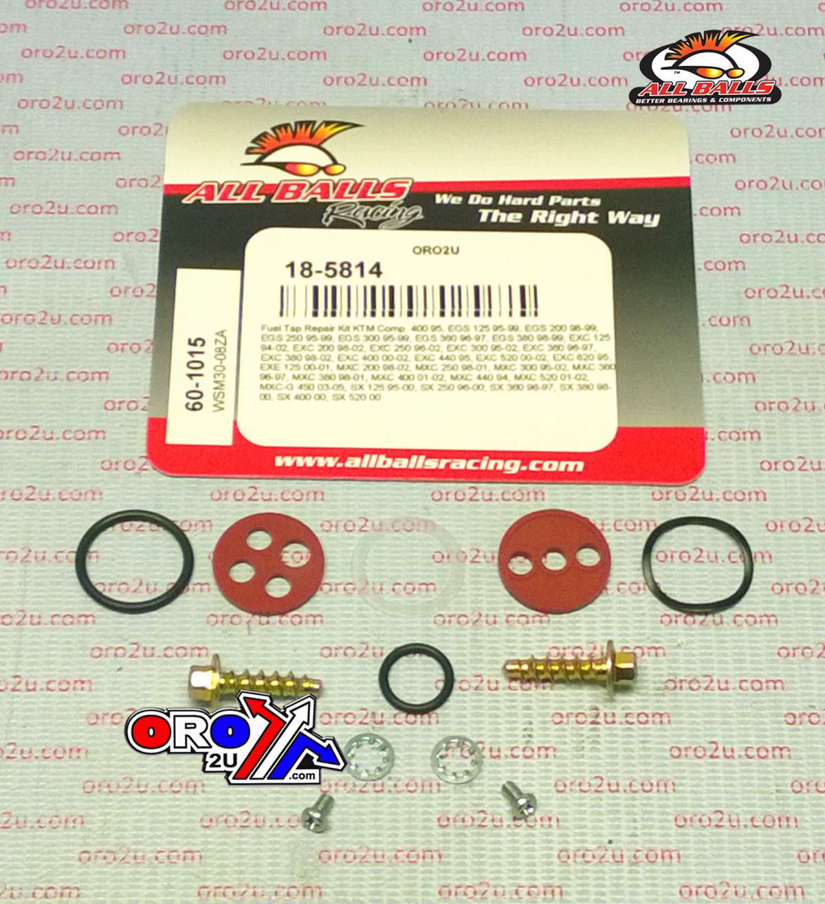 All Balls Racing Fuel Tap Repair Kit Allballs, Allballs 60-1015 KTM 125-620 94-05