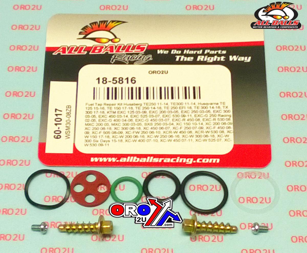 All Balls Racing Fuel Tap Repair Kit Allballs, Allballs 60-1017 Husa/husky/KTM 125-530 03-19