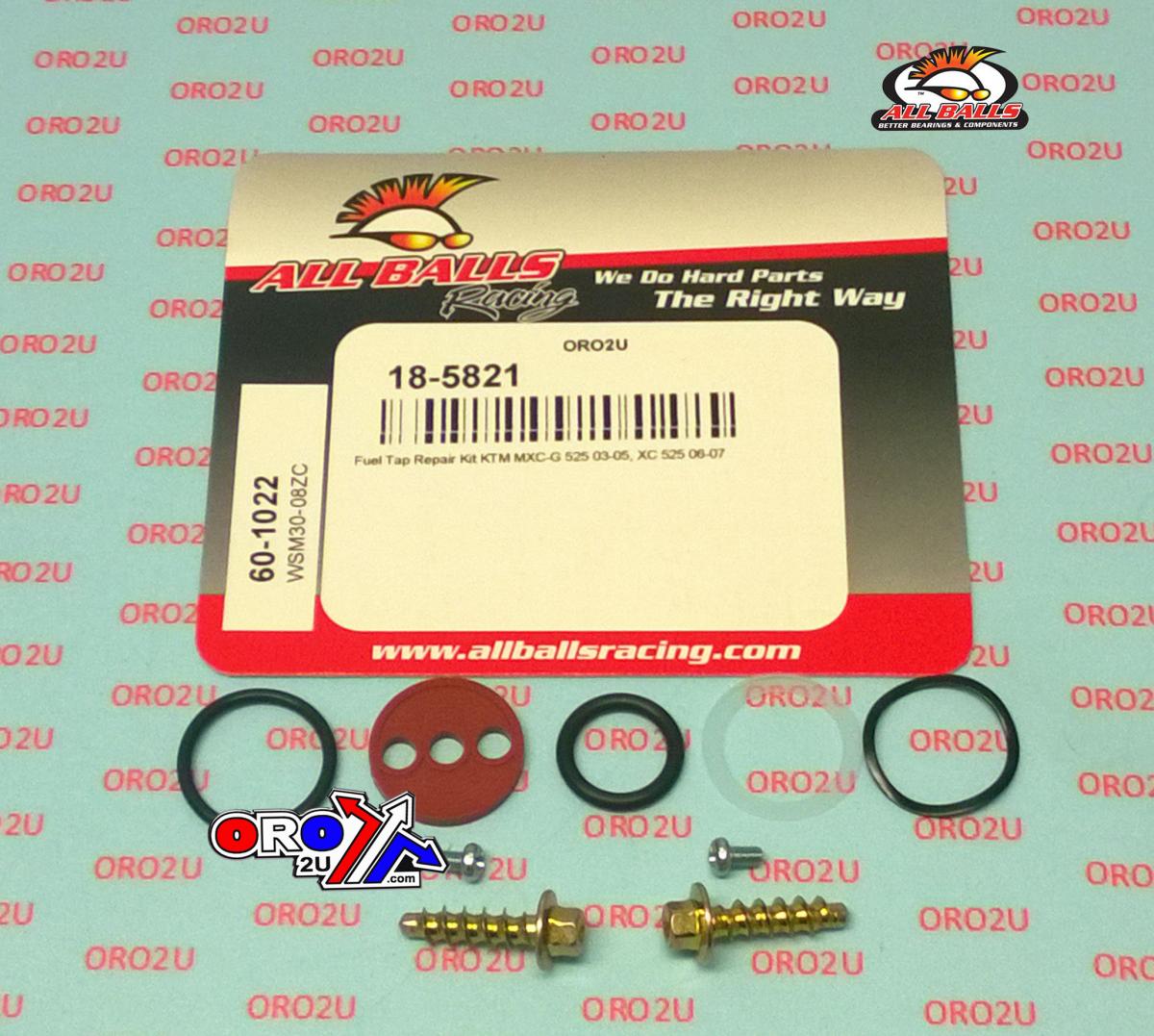 All Balls Racing Fuel Tap Repair Kit Allballs, Allballs 60-1022 KTM Mxc-g 525 03-05/XC525 06-07