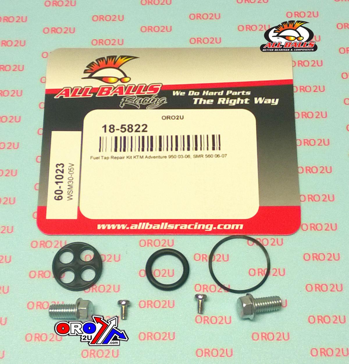 All Balls Racing Fuel Tap Repair Kit Allballs, Allballs 60-1023 KTM SMR560/adventure 950 03-07