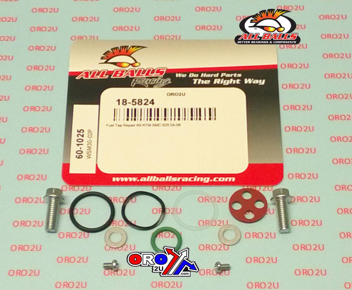 All Balls Racing Fuel Tap Repair Kit Allballs, Allballs 60-1025 KTM Smc 625 04-06