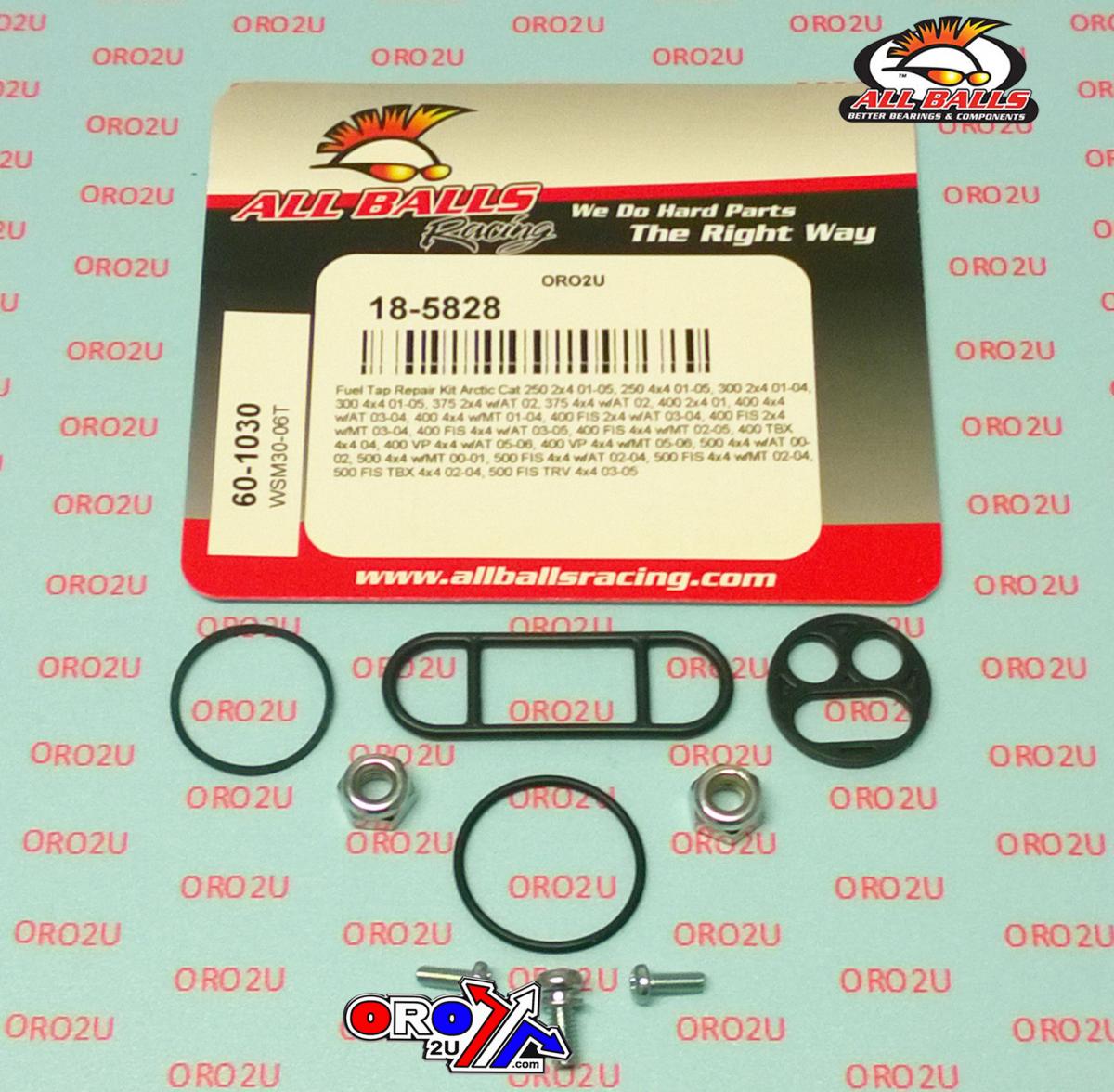 All Balls Racing Fuel Tap Repair Kit Allballs, Allballs 60-1030 Arctic Cat 250-500 00-06