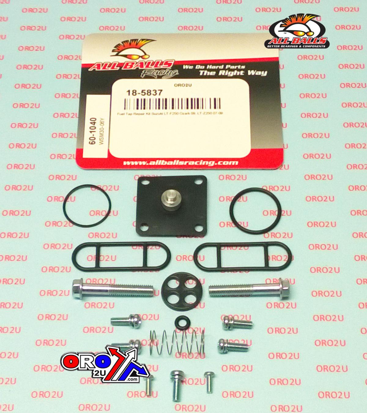 All Balls Racing Fuel Tap Repair Kit Allballs, Allballs 60-1040 Suzuki Lt-f/z 250 07-09