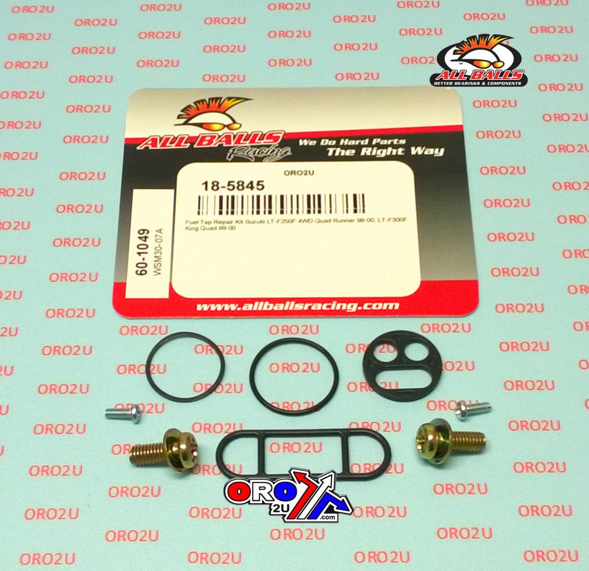 All Balls Racing Fuel Tap Repair Kit Allballs, Allballs 60-1049 Suzuki Lt-f 250/300 99-00