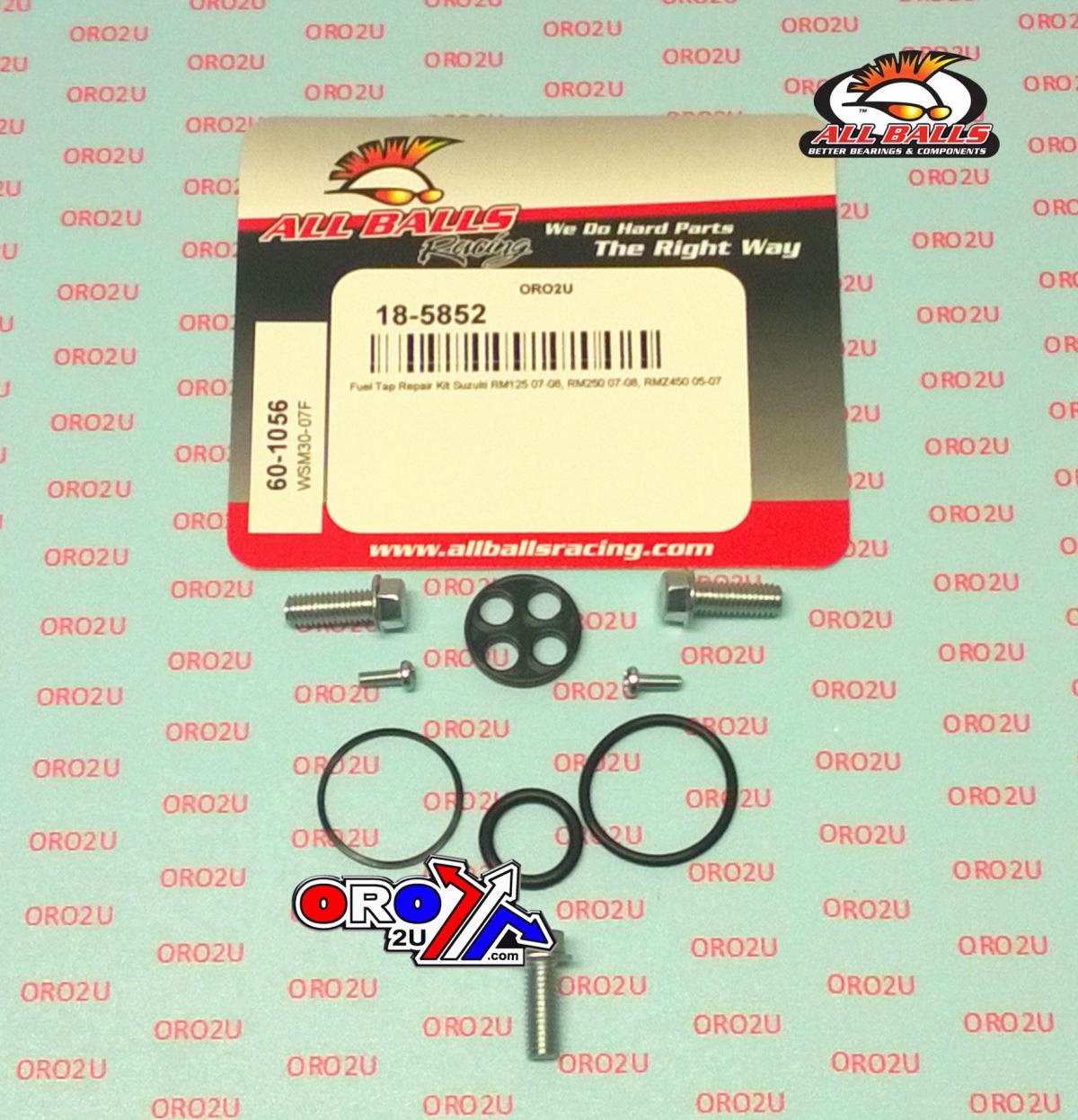 All Balls Racing Fuel Tap Repair Kit Allballs, Allballs 60-1056 Suzuki RM 125-450 05-08