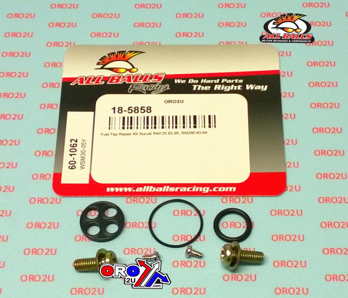 All Balls Racing Fuel Tap Repair Kit Allballs, Allballs 60-1062 Suzuki RM 125/250 92-95
