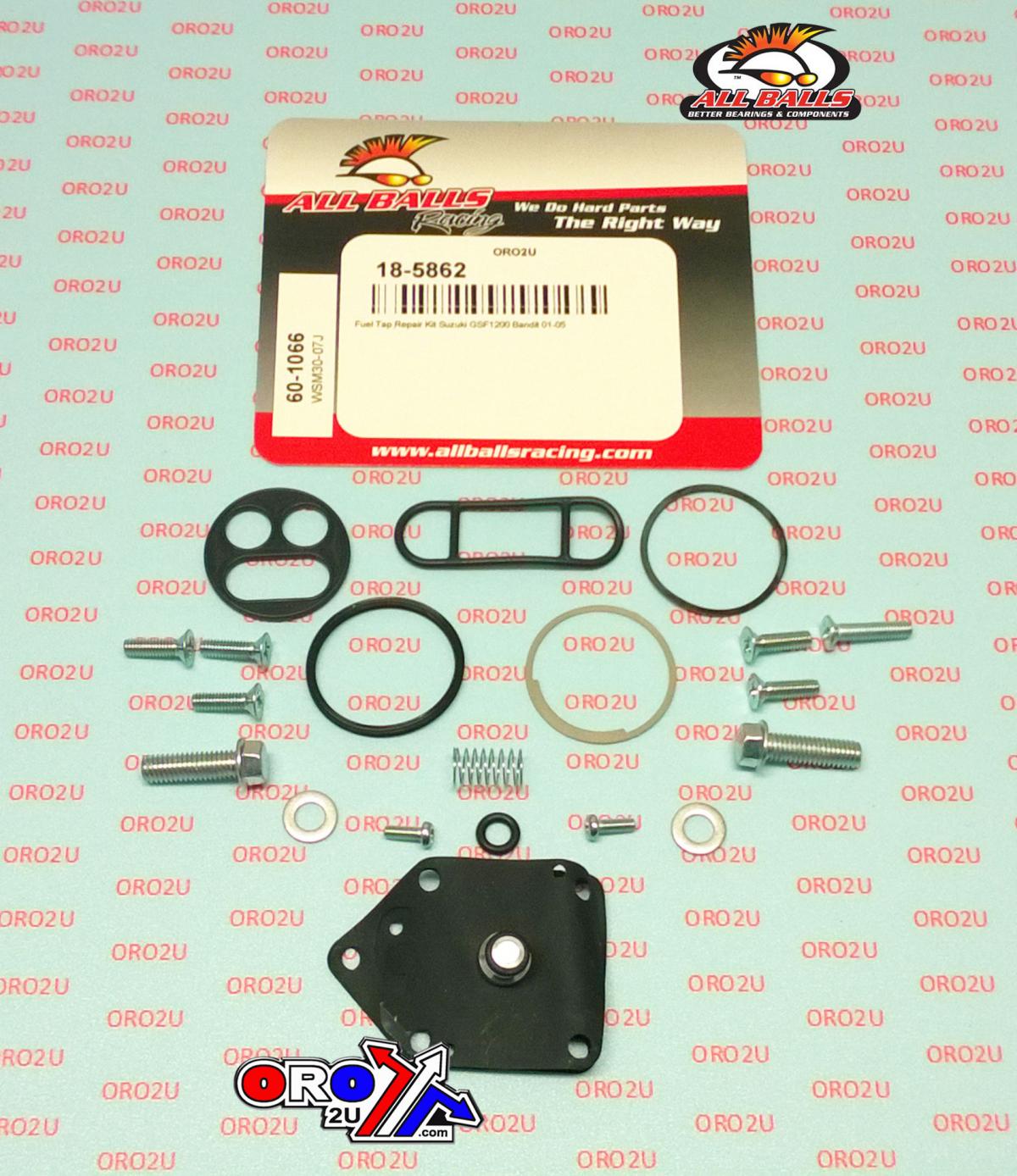 All Balls Racing Fuel Tap Repair Kit Allballs, Allballs 60-1066 Suzuki Gsf1200 01-05