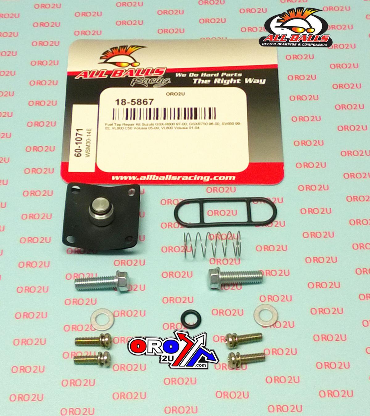 ALL BALLS FUEL TAP REPAIR KIT ALLBALLS, ALLBALLS 60-1071 SUZ GSXR 600/750/SV650/VL800 96-09