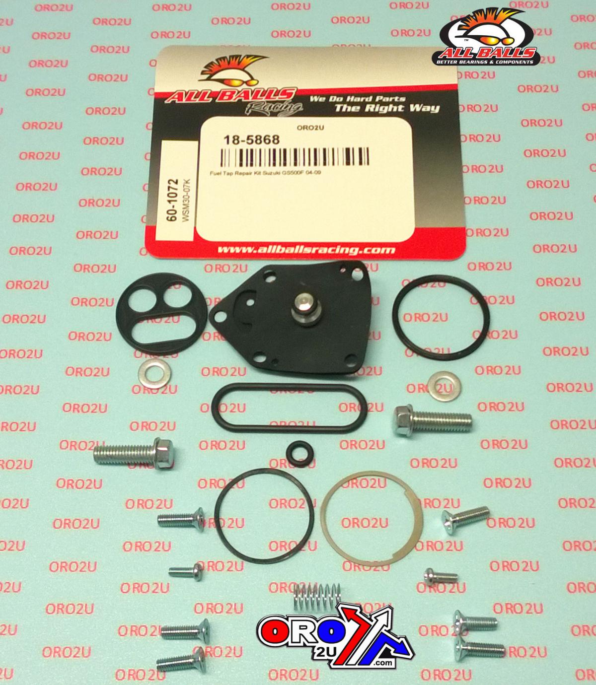 All Balls Racing Fuel Tap Repair Kit Allballs, Allballs 60-1072 Suzuki GS500F 04-09