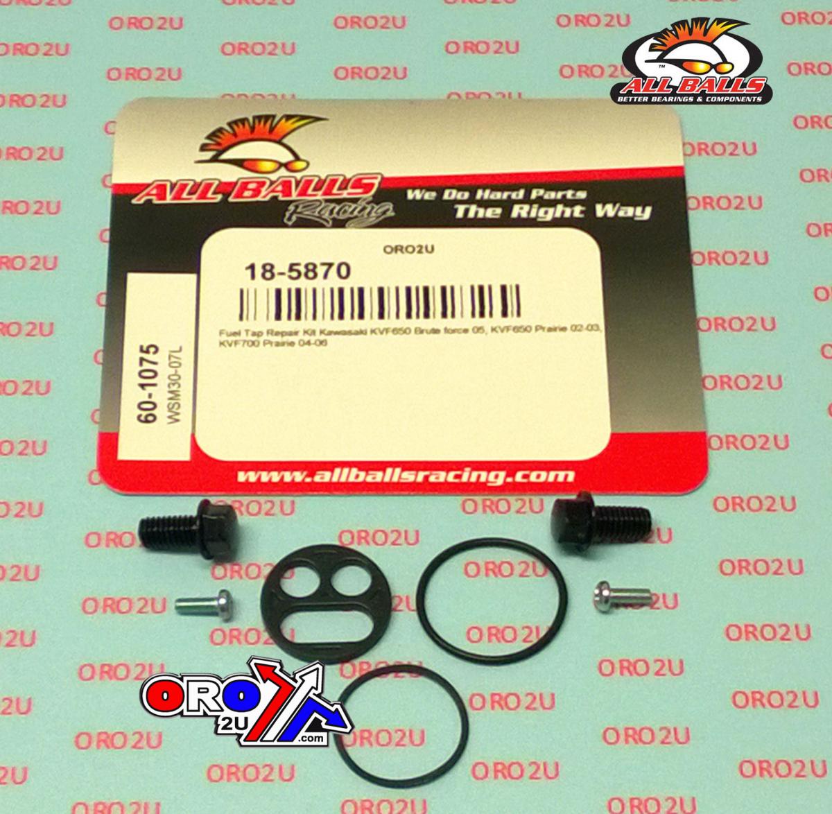 All Balls Racing Fuel Tap Repair Kit Allballs, Allballs 60-1075 Kaw Kvf 650/700 02-06