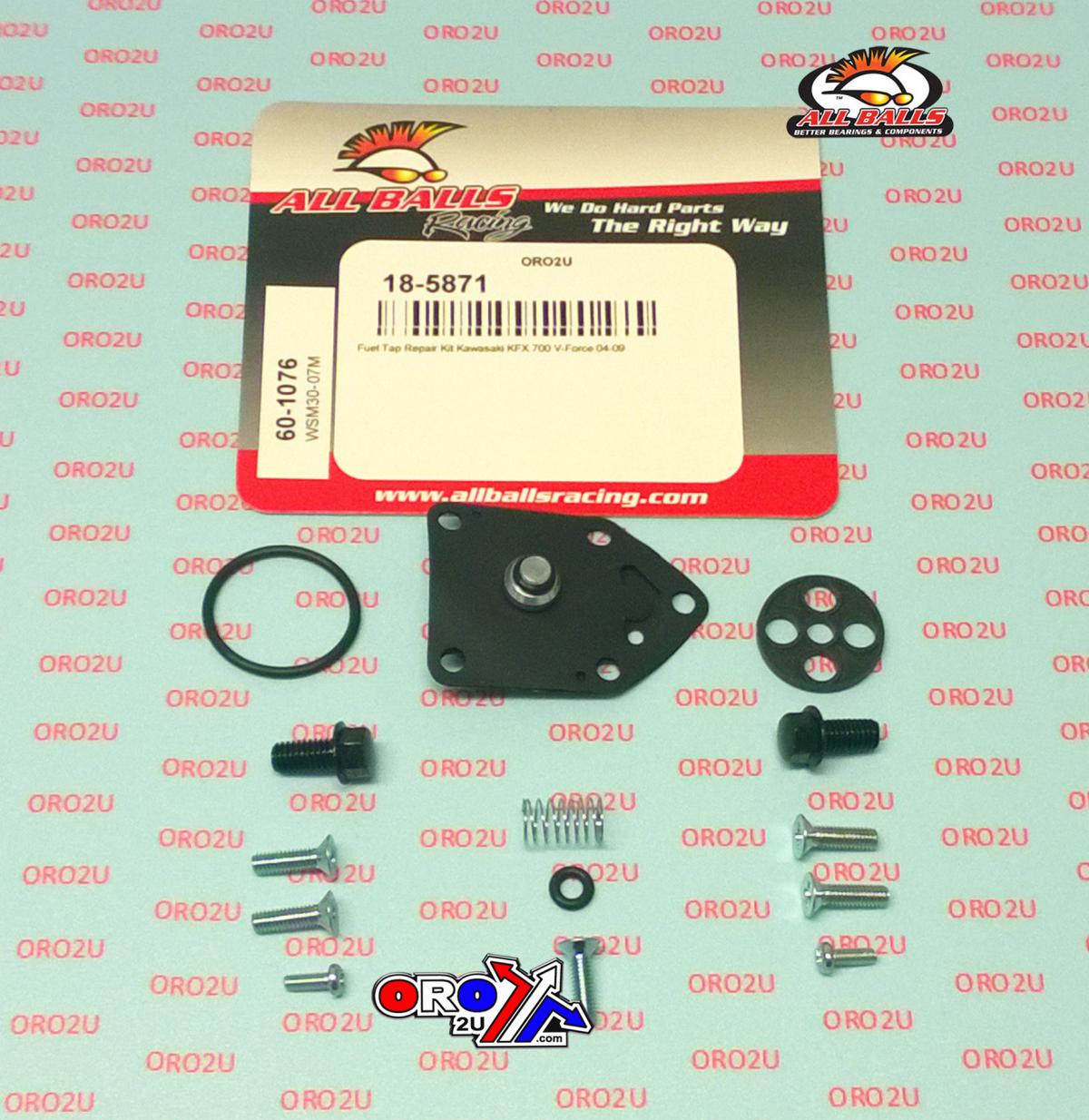 All Balls Racing Fuel Tap Repair Kit Allballs, Allballs 60-1076 Kaw KFX700 04-09