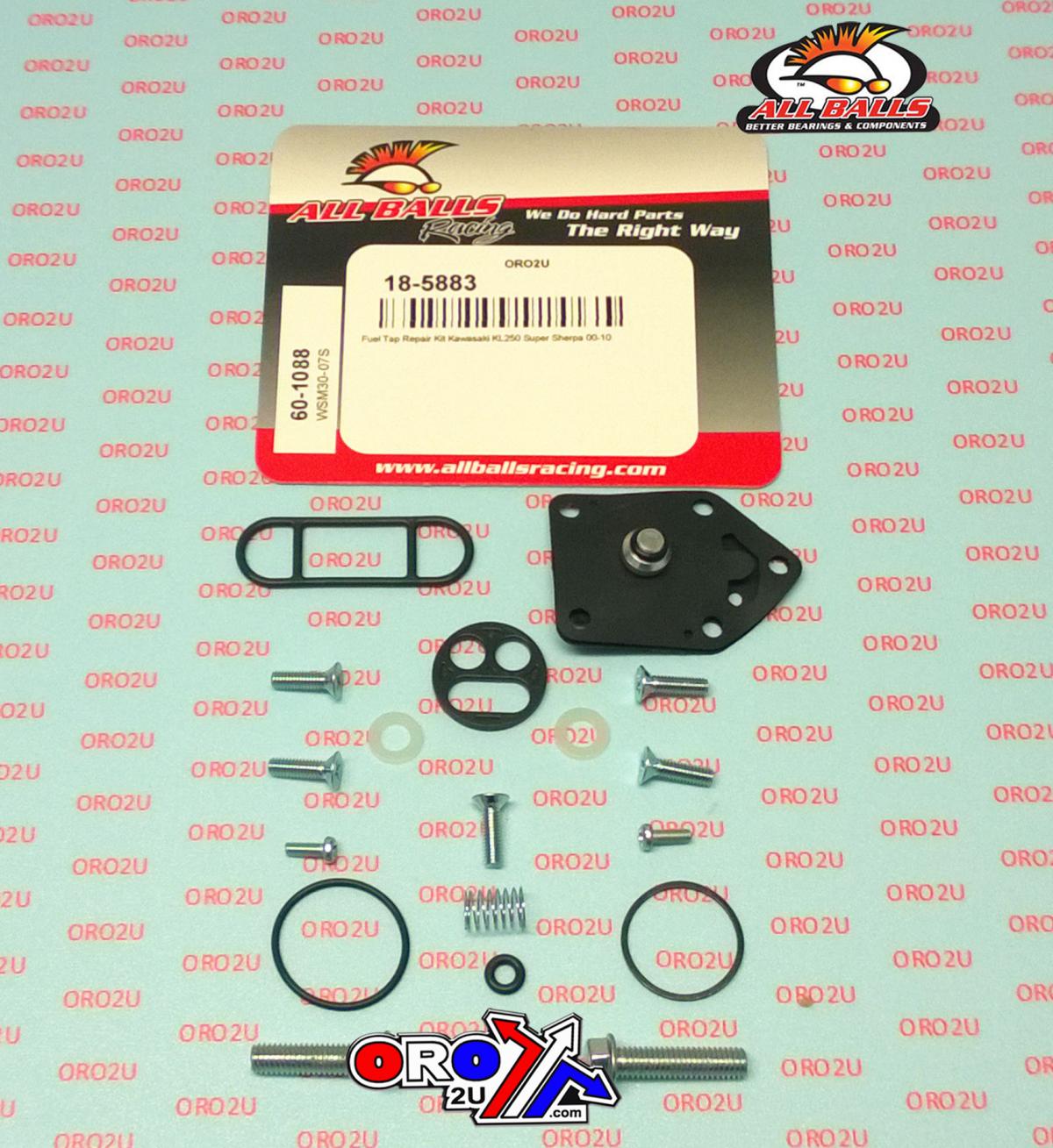 All Balls Racing Fuel Tap Repair Kit Allballs, Allballs 60-1088 Kaw KL250 00-10