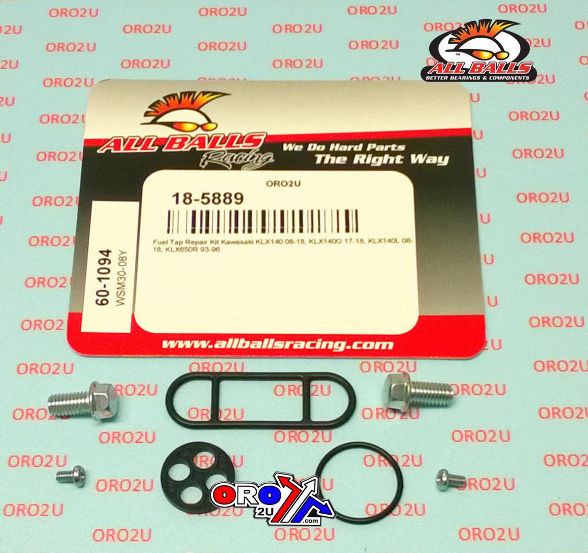 All Balls Racing Fuel Tap Repair Kit Allballs, Allballs 60-1094 Kaw KLX140 08-22/KLX650 93-96