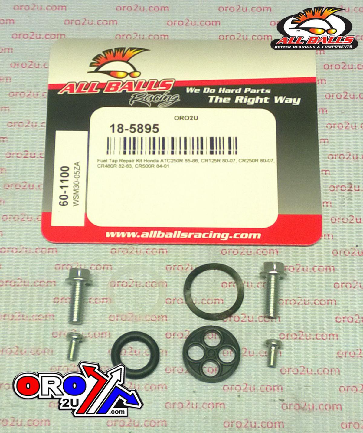 All Balls Racing Fuel Tap Repair Kit Allballs, Allballs 60-1100 Hon ATC250 85-86/CR125-500r 80-07