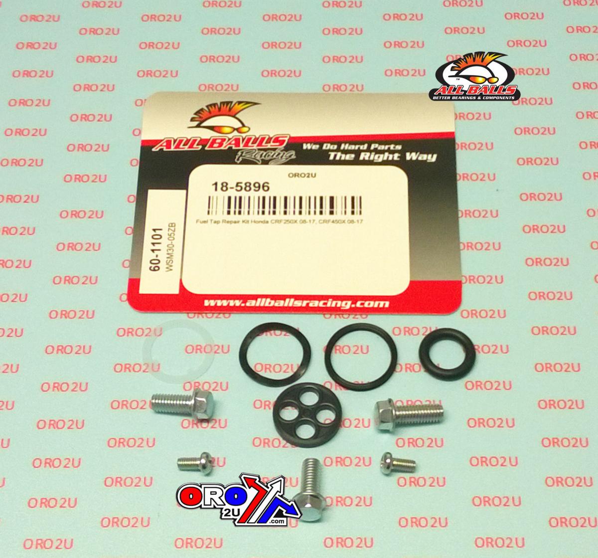 All Balls Racing Fuel Tap Repair Kit Allballs, Allballs 60-1101 Honda CRF250/450 08-17